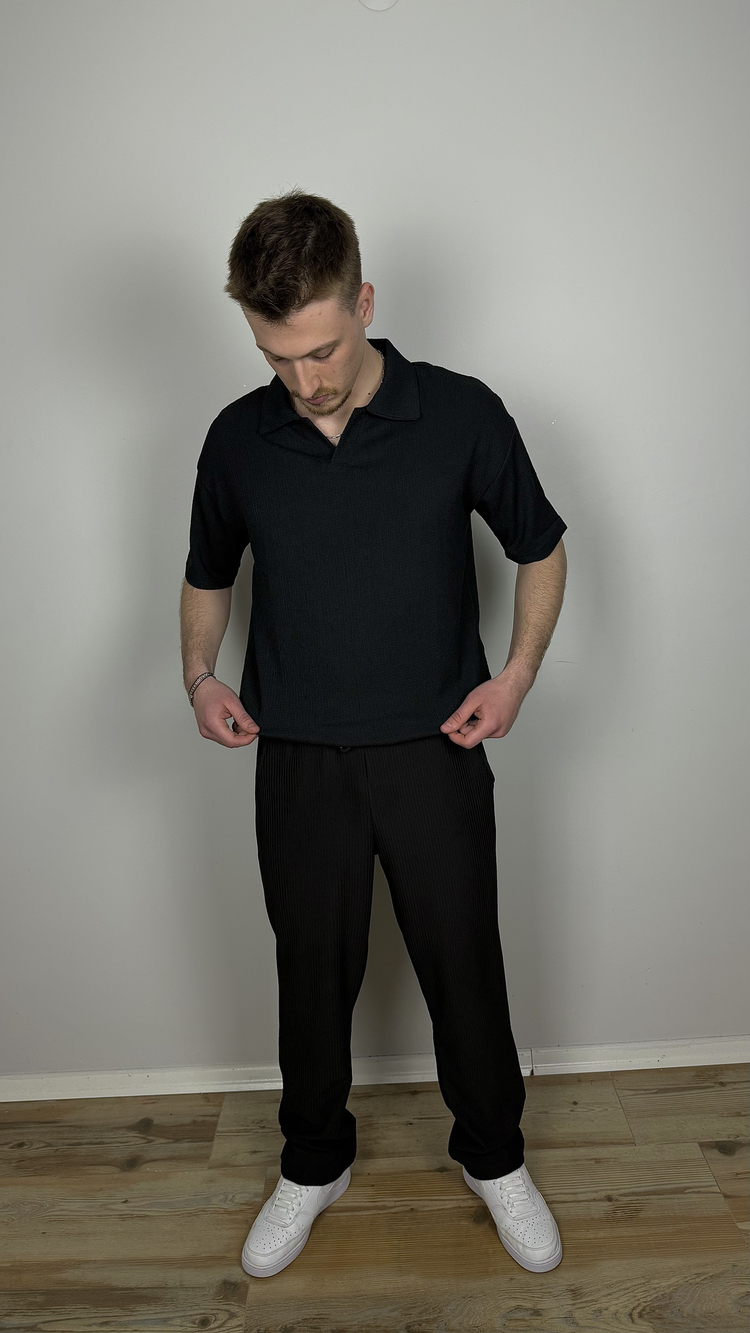 SİYAH POLO YAKA TİŞÖRT